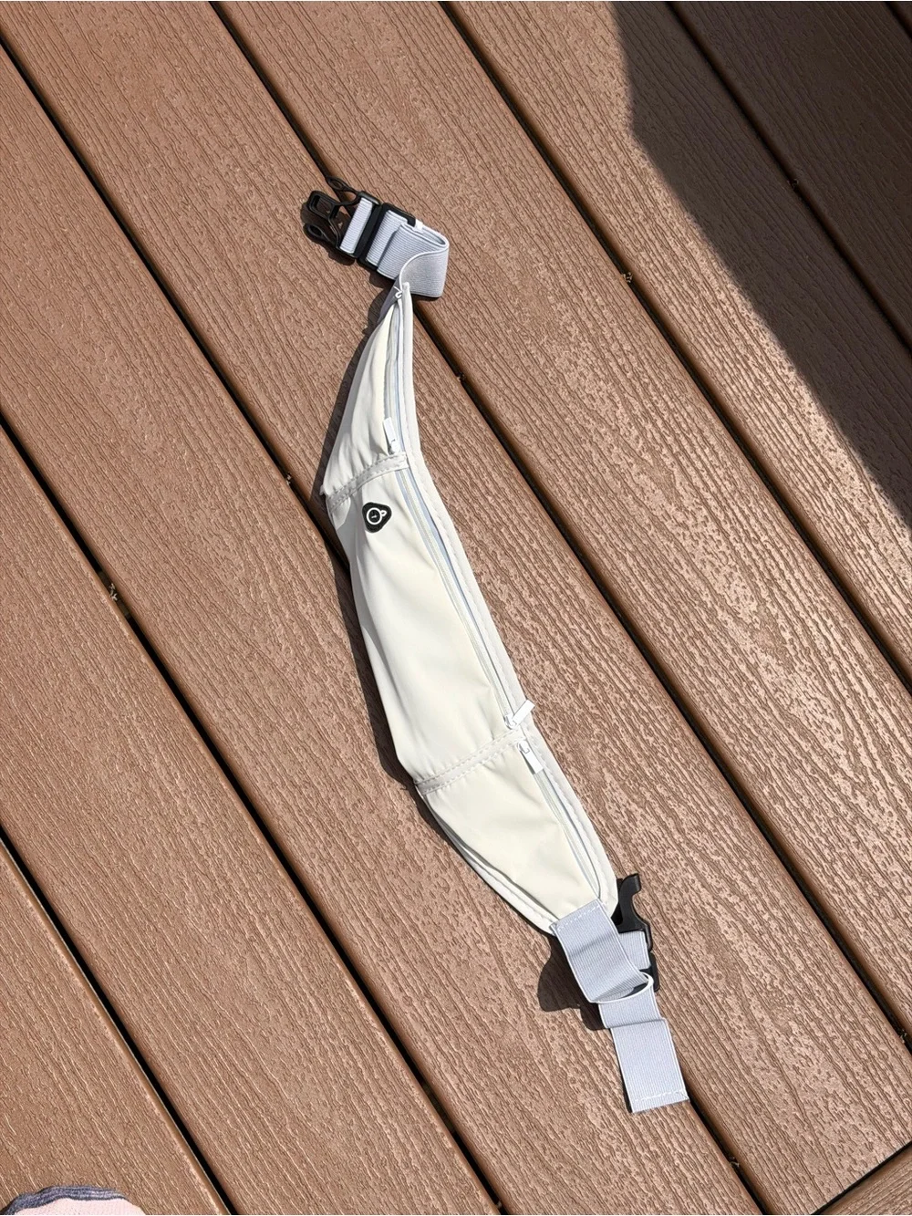 NWOT Running Fitness Waist Belt Bag Pack Cream